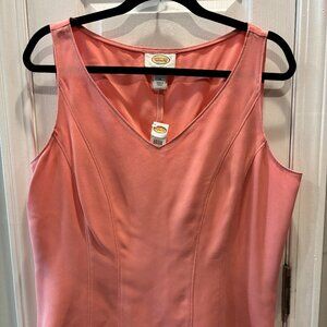 Talbots Silk Shell Blouse - Rose Pink - 14 - NWOT